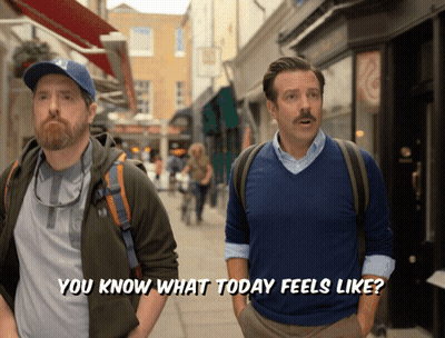 Two Men Walking Down Street Saying You Know What Today Feels Like GIF