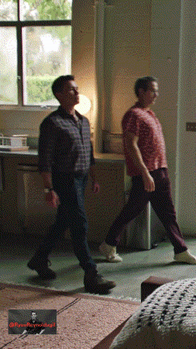 Two Men Walking Near Frank Bernhardt Picture GIF