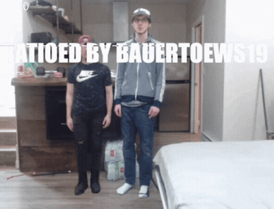 Two Men With Caption Tattoed By Bauertoews19 GIF