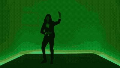 Two Men With Cartoon Eyes Looking GIF