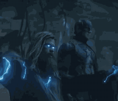 Two Men With Lightning GIF