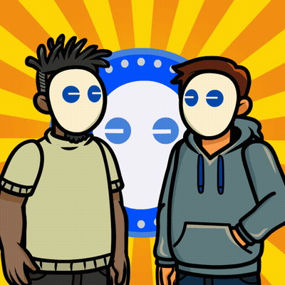 Two Men With Masks GIF