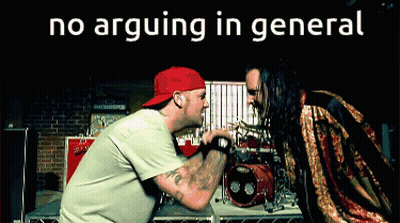Two Men With No Arguing In General Sign GIF