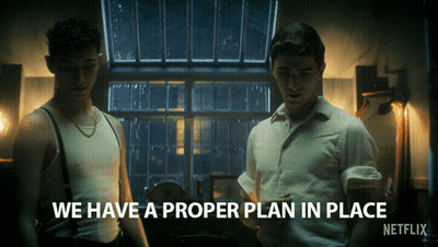 Two Men With Proper Plan GIF