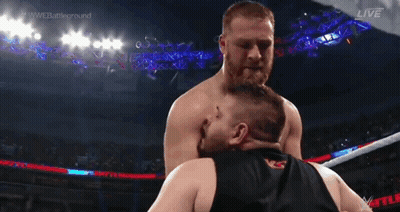 Two Men Wrestling, Black Shirt RS GIF