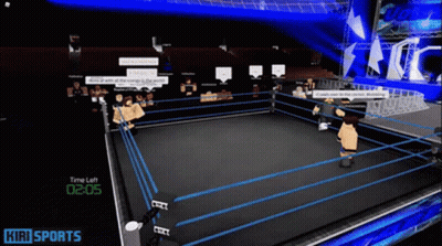 Two Men Wrestling In Ring, One Wearing Impact Jacket GIF