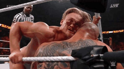 Two Men Wrestling Live GIF