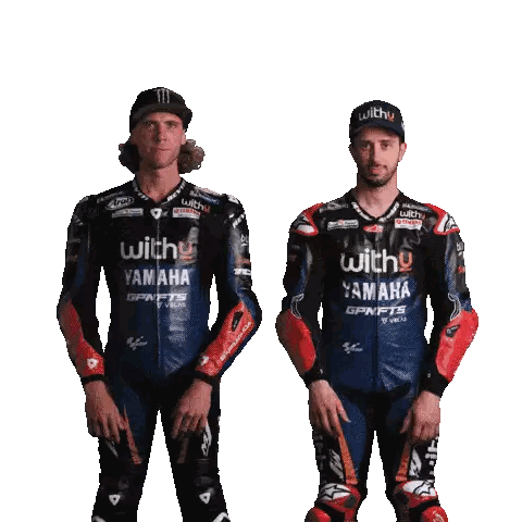Two Motorcycle Racers Next To Each Other Sticker