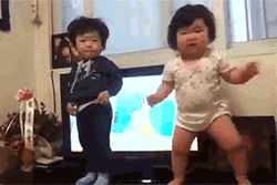 Two Nepo Baby Dancing GIF
