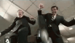 Two Office Guys Stomp GIF
