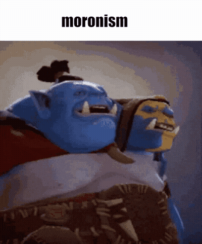Two Orcs Lying With Moronism GIF