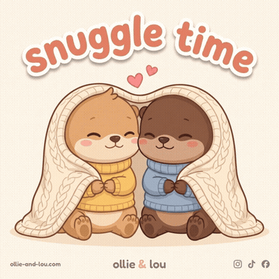 Two Otters Wrapped In Blanket Snuggle Time GIF