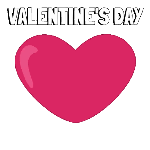 Two Penguins Hugging Valentine Heart Sticker