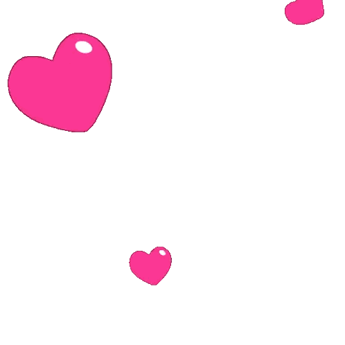 Two Penguins In Pink Heart With Hearts Sticker