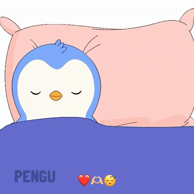 Two Penguins Laying Next To Each Other GIF