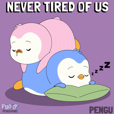 Two Penguins Saying Never Tired Of Us GIF