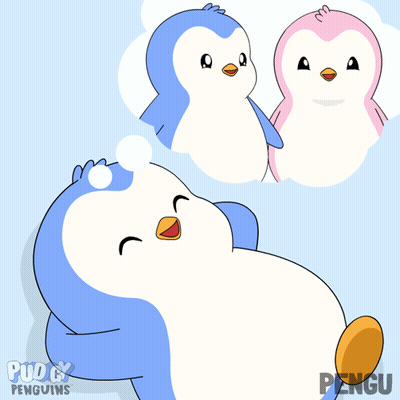 Two Penguins Saying Puddy Penguins GIF