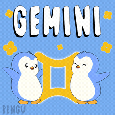 Two Penguins Standing Gemini GIF