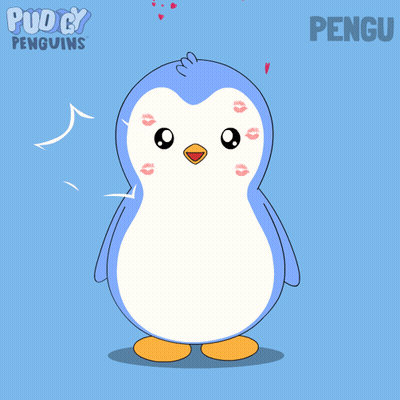 Two Penguins Standing Together Pengu GIF