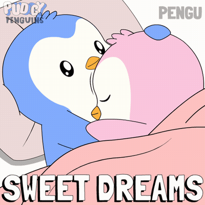 Two Penguins Sweet Dreams GIF