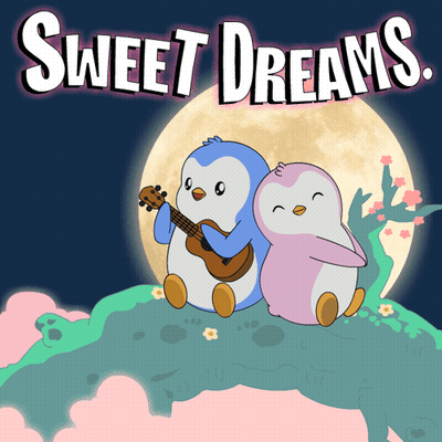 Two Penguins Sweet Dreams Poster
