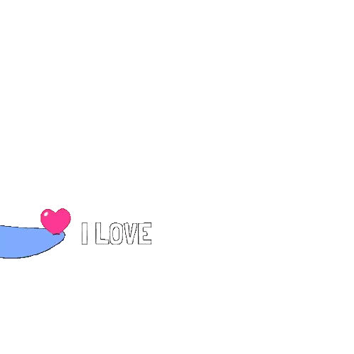 Two Penguins With Love You Above Sticker