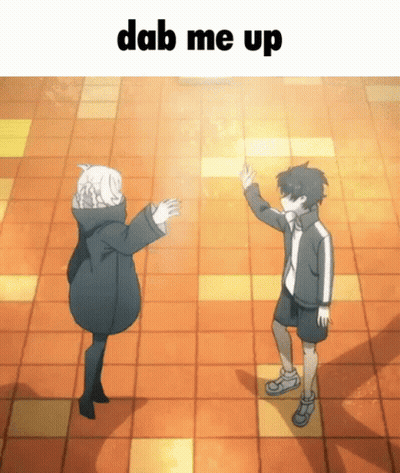 Two People Dancing Dab Me Up GIF
