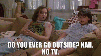 Two People Do You Ever Go Outside? Nah No TV GIF
