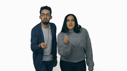 Two People Doing Italian Hand GIF
