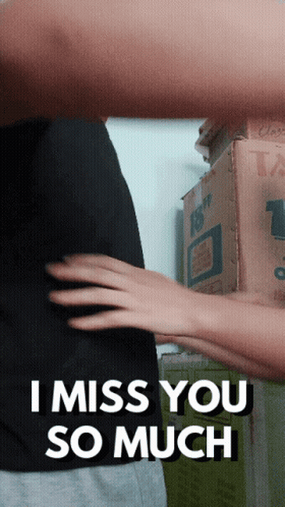 Two People Hugging I Miss You So Much GIF