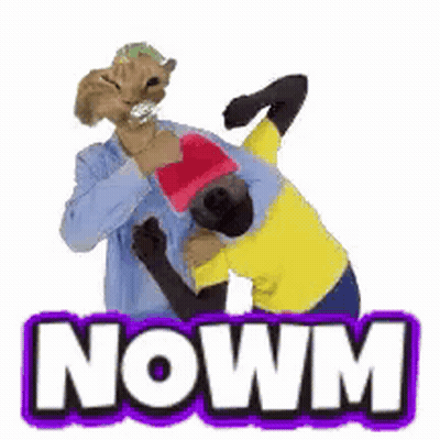 Two People Hugging With Nowm GIF
