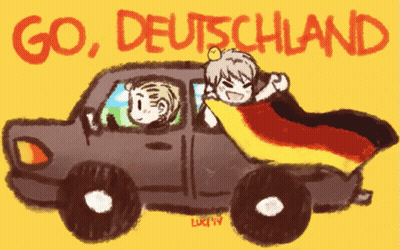 Two People In A Car Go Deutschland GIF