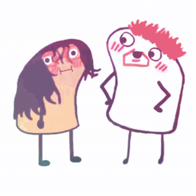 Two People Standing Together GIF