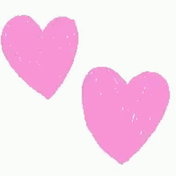 Two Pink Hearts Sticker