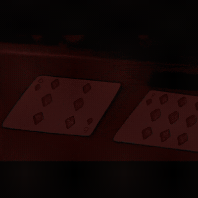 Two Playing Cards On Table GIF