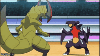 Two Pokemon Fighting GIF