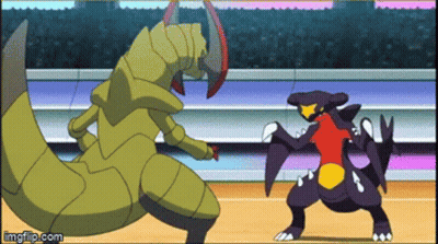 Two Pokemon Fighting in Stadium With Imgflip.com