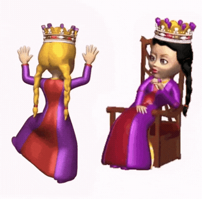 Two Princesses With Crowns GIF