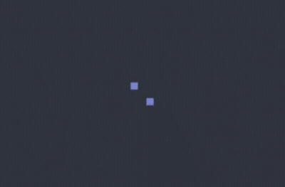 Two Purple Squares Moving In Circle GIF