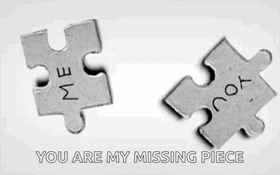 Two Puzzle Pieces You Are My Missing Piece GIF