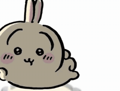 Two Rabbits With Blue Bows Scaraine GIF