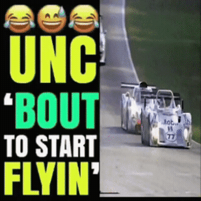 Two Race Cars Bout To Start Flyin GIF