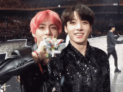Two Red-Haired Boys Standing On Stage GIF