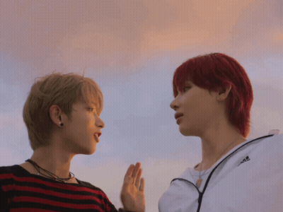 Two Red-Haired Men Standing GIF