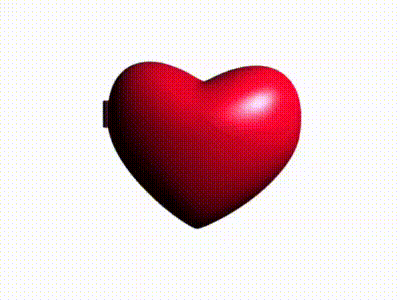 Two Red Heart Mirrors Shivers My Beloved GIF