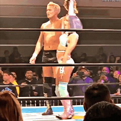 Two Robots One With Skull On Chest GIF