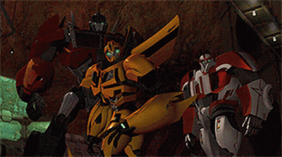 Two Robots Standing Together Number 10 GIF
