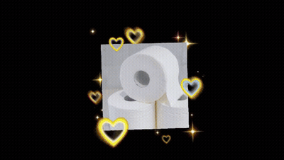 Two Rolls Of Toilet Paper Stacked GIF
