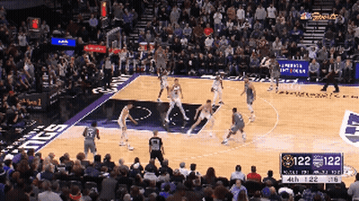 Two Sacramento Basketball Players Sitting At Table GIF