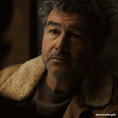 Two Sheep Standing Together With Sheep Detectives Logo GIF
